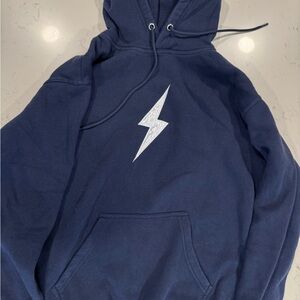 Navy Blue Bruce Bolt Hoodie